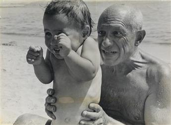 ROBERT CAPA (1913-1954) A series of 9 photographs of Pablo Picasso.